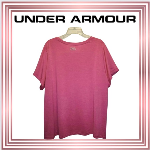 EUC!!! UNDER ARMOUR 1X Unisex Black & Pink T-Shirt - Picture 3 of 4